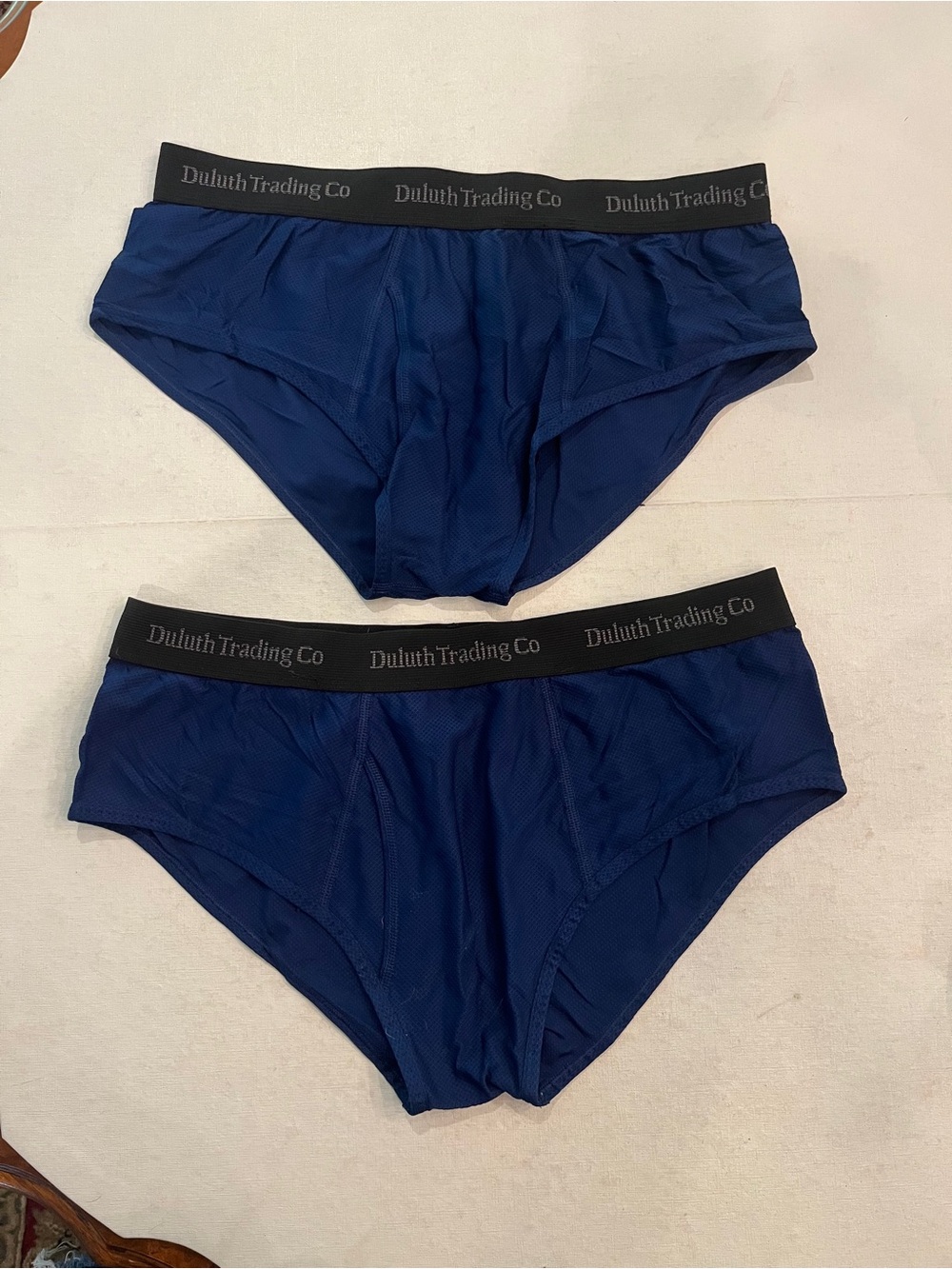 Duluth Buck Naked blue Sweat wicking Briefs. GUC!